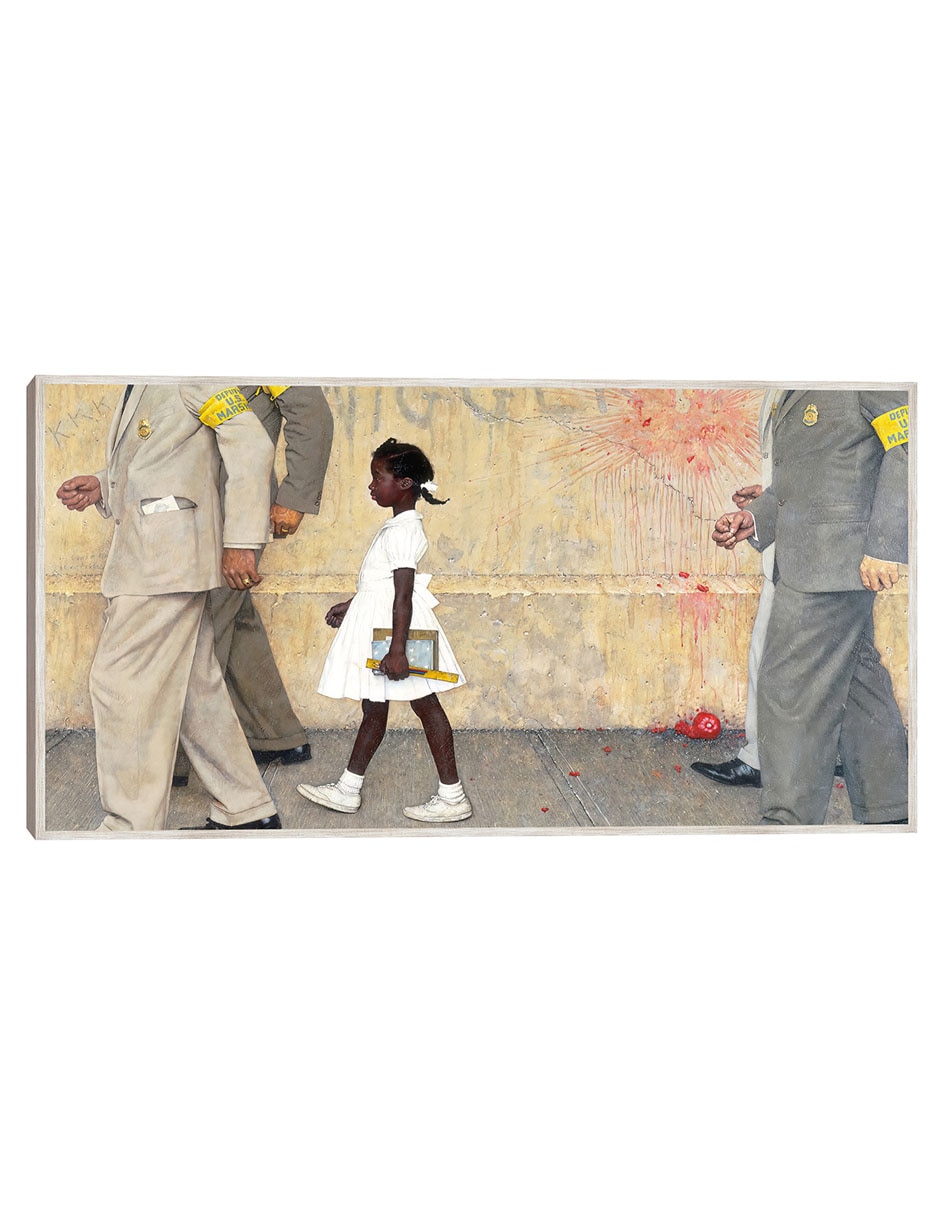 Cuadro decorativo El Problema Con El Que Todos Vivimos (Ruby Bridges) técnica mixta Gente