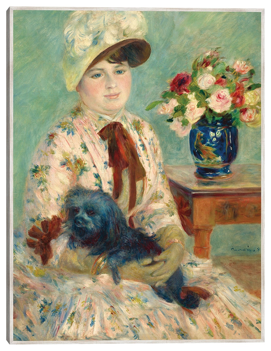Cuadro decorativo Señorita Charlotte Bertheir técnica mixta Retratos