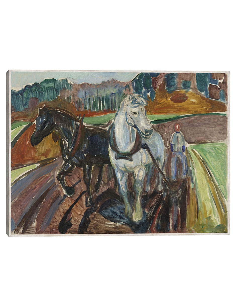 Cuadro decorativo Arado De Otoño (1919) técnica mixta Animales Domésticos