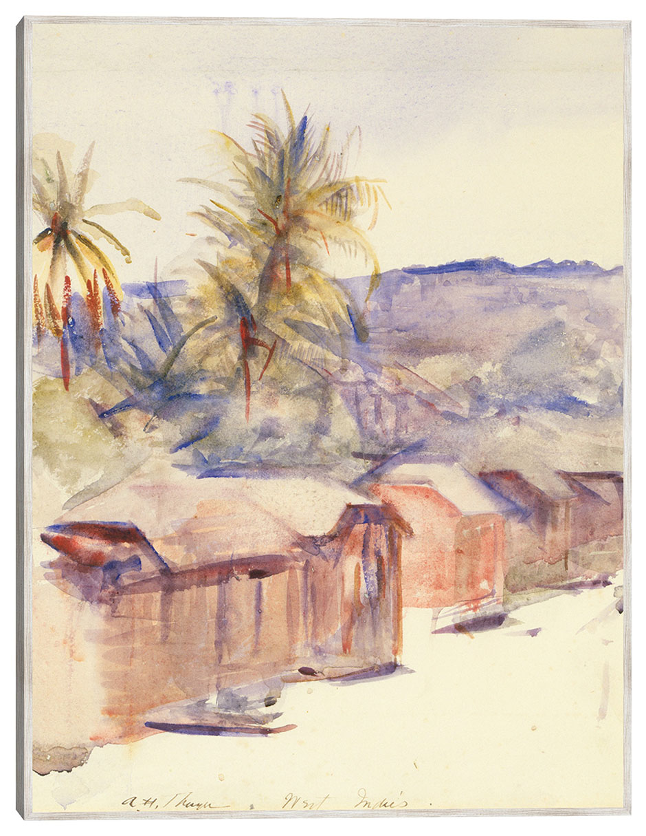 Cuadro decorativo Calle Del Pueblo, Dominica técnica mixta Campos Cuadro decorativo Calle Del Pueblo, Dominica técnica mixta Campos