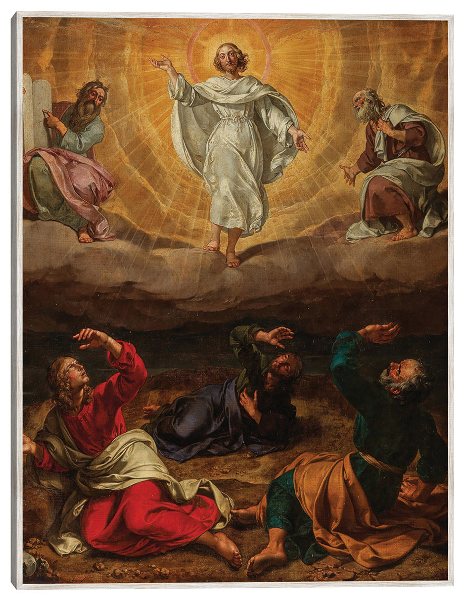 Cuadro decorativo La Transfiguración De Cristo (Siglo Xvii) técnica mixta Figuras Celestiales