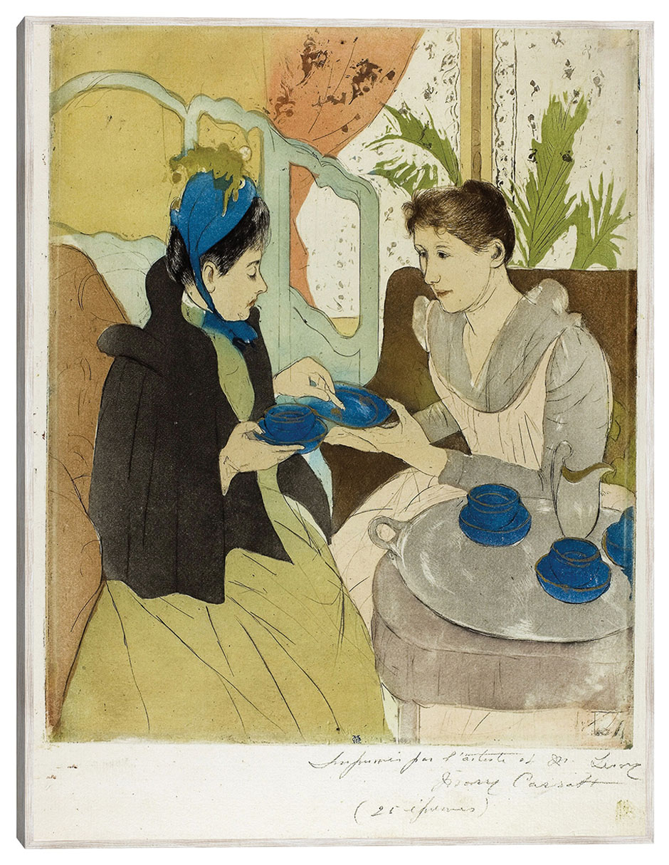 Cuadro decorativo Fiesta Del Té De La Tarde (1890-1891) técnica mixta Retratos