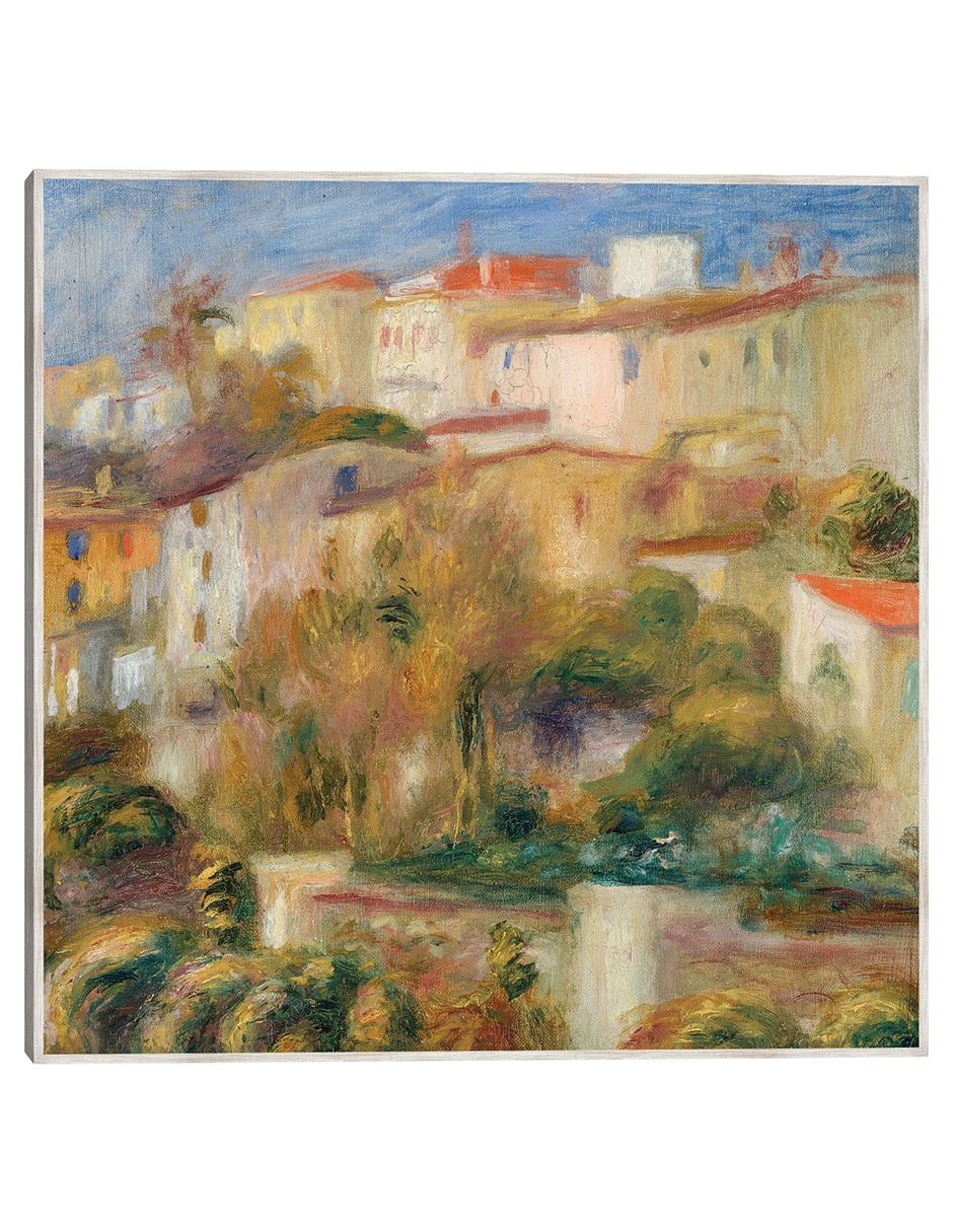 Cuadro decorativo Casas En Una Colina (Groupe De Maisons Sur Un Coteau) (1908) técnica mixta Campos