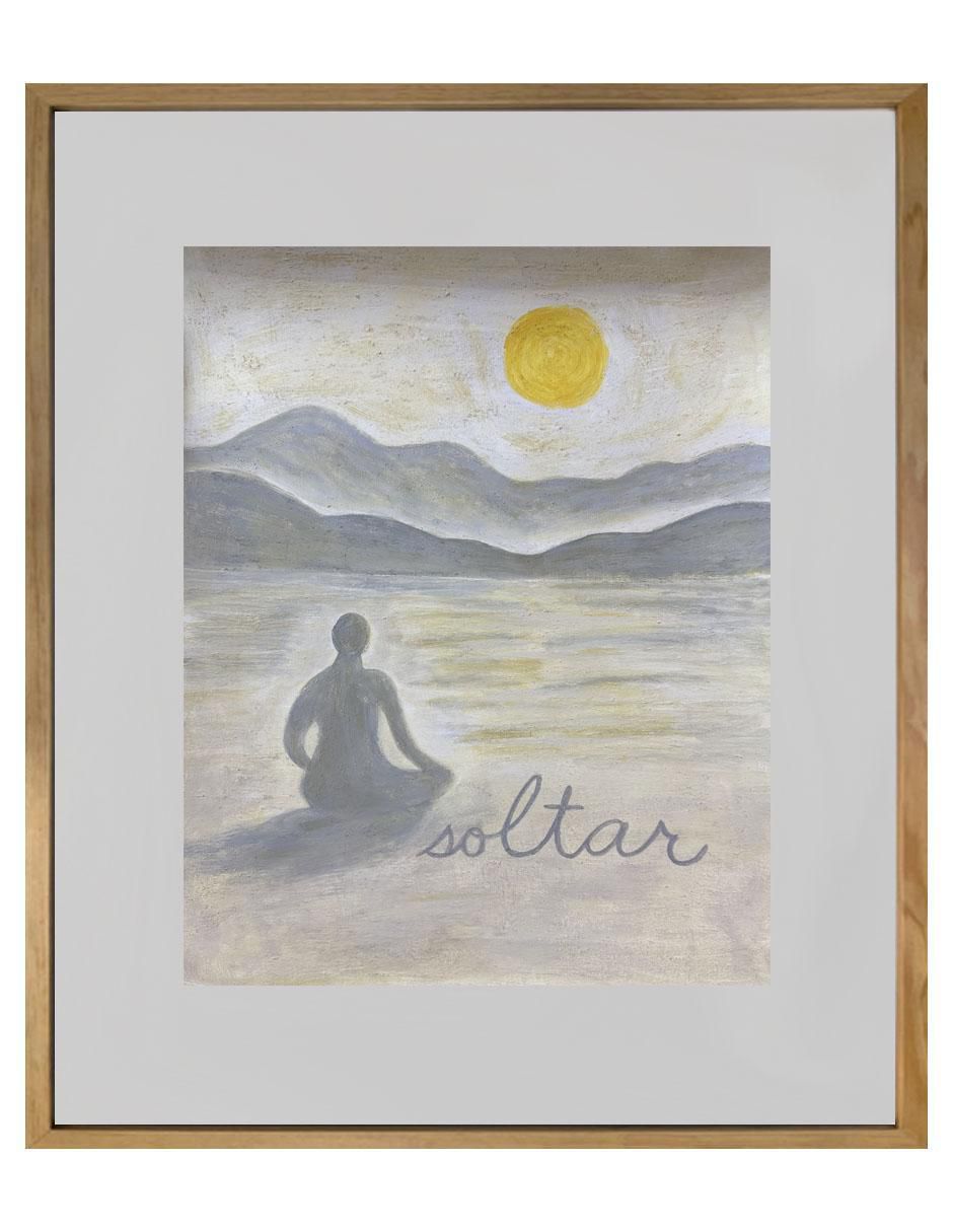 Pintura Soltar técnica acrílico Calm Pintura Soltar técnica acrílico Calm