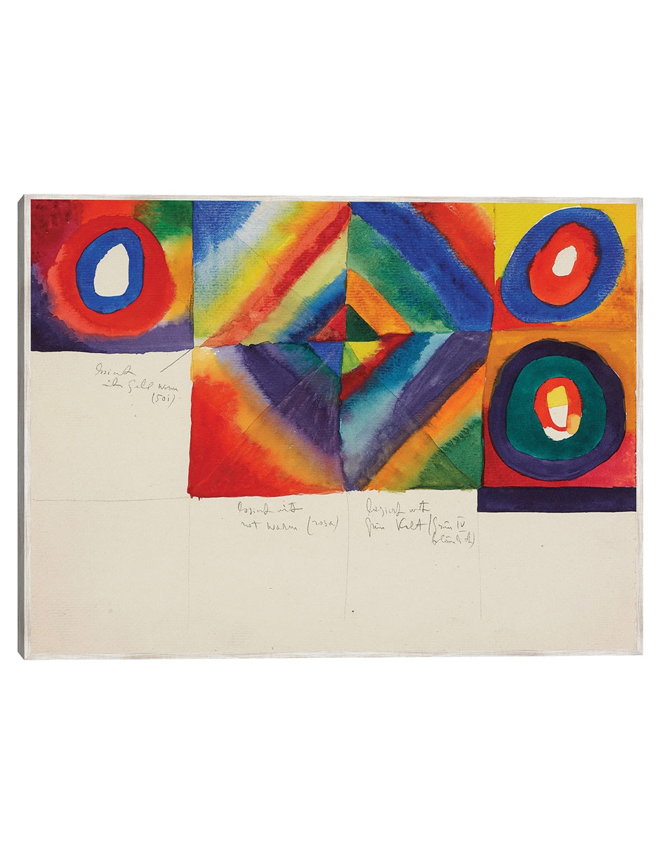 Cuadro decorativo Estudios De Color Con Información Sobre La técnica Pictórica (1913) técnica mixta Colores