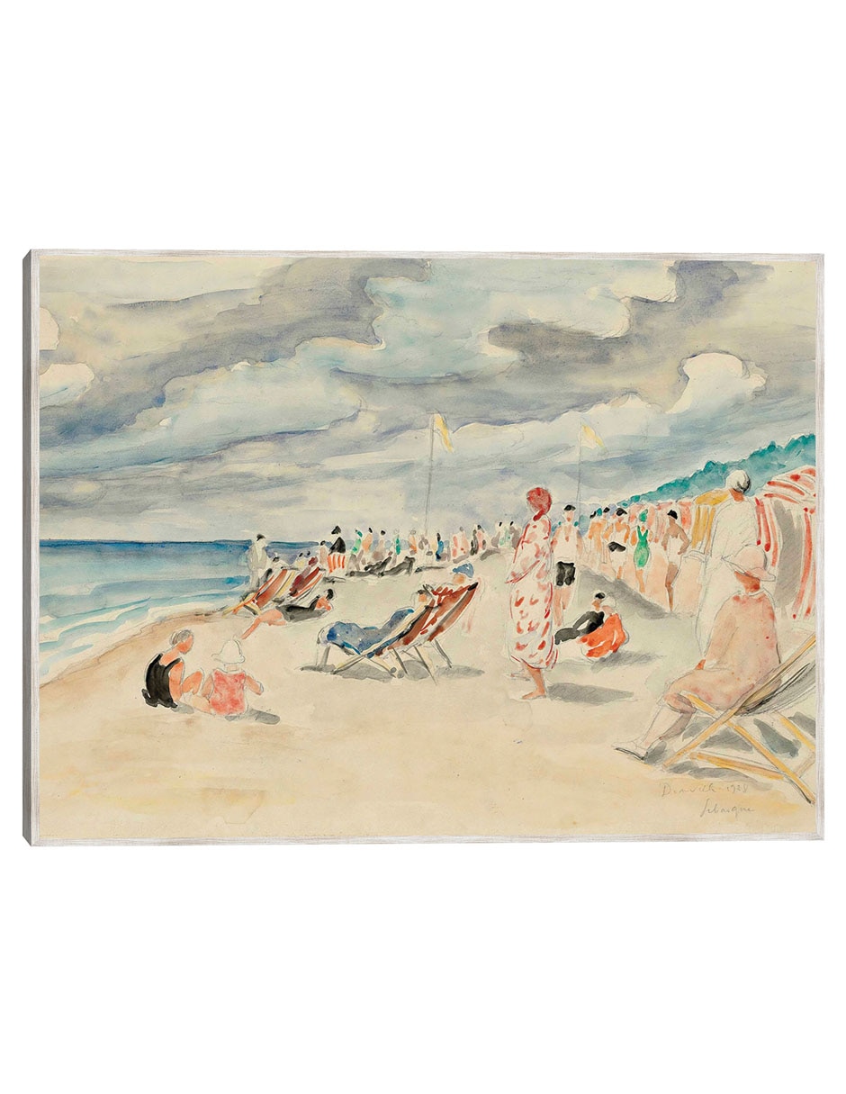 Cuadro decorativo La Playa De Deauville (1928) técnica mixta Playas