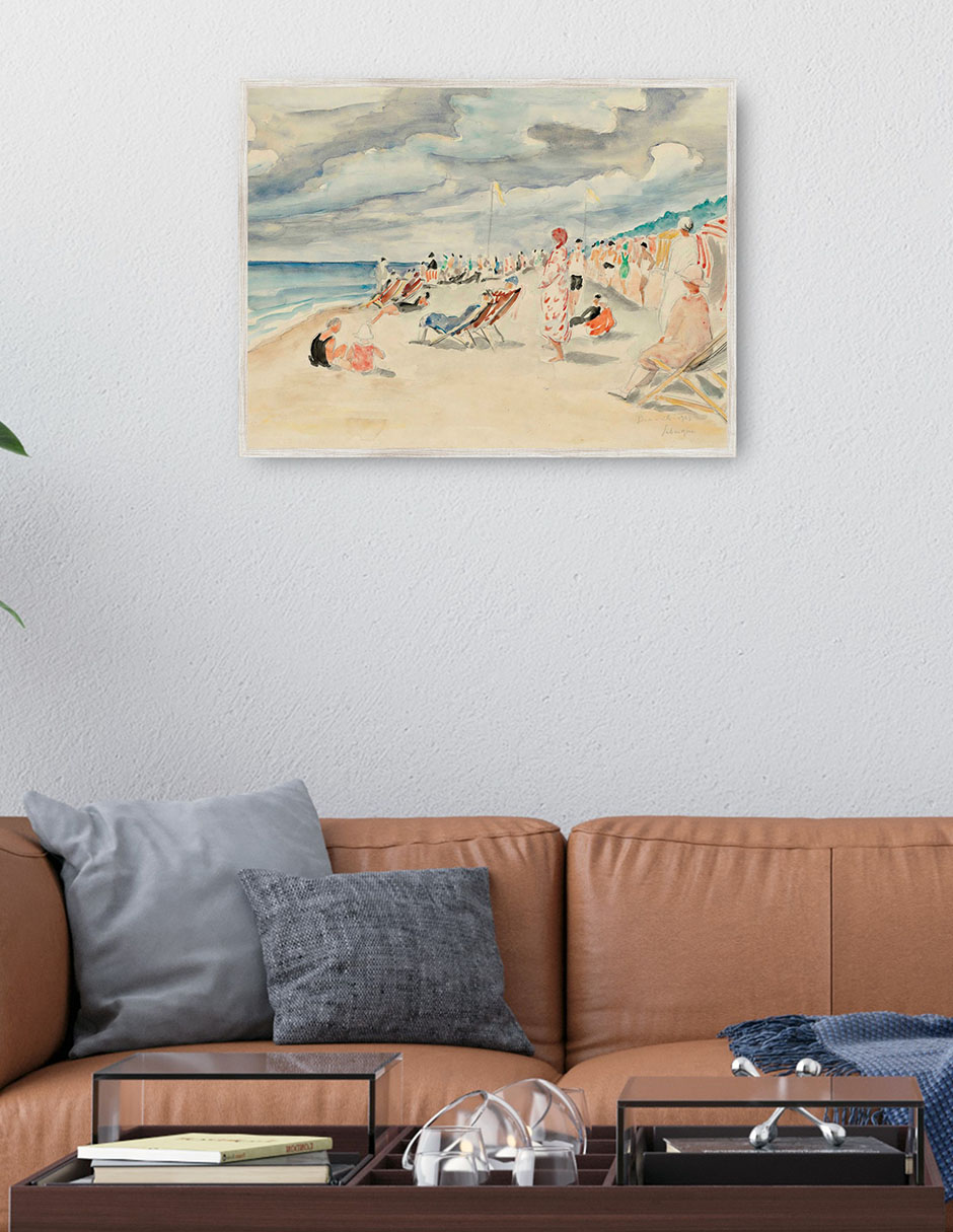 Cuadro decorativo La Playa De Deauville (1928) técnica mixta Playas 2