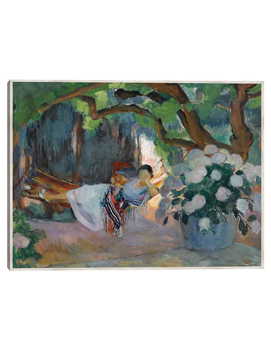Cuadro decorativo Le Pradet, Mujer Joven En Una Hamaca (Nono) técnica mixta Retratos Cuadro decorativo Le Pradet, Mujer Joven En Una Hamaca (Nono) técnica mixta Retratos