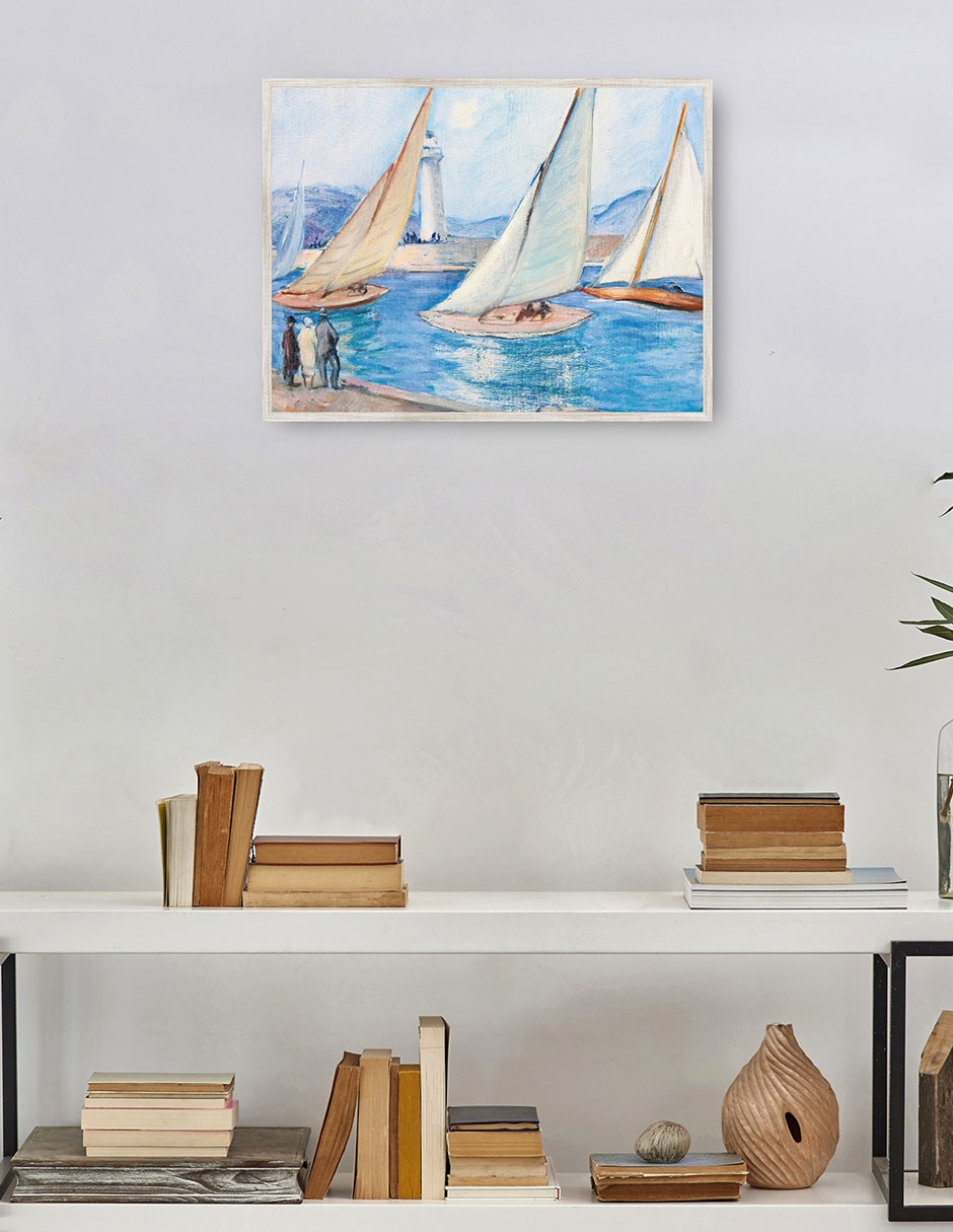 Cuadro decorativo Inicio De Regatas En El Sur, St. Tropez (Década De 1920) técnica mixta Navegación 2