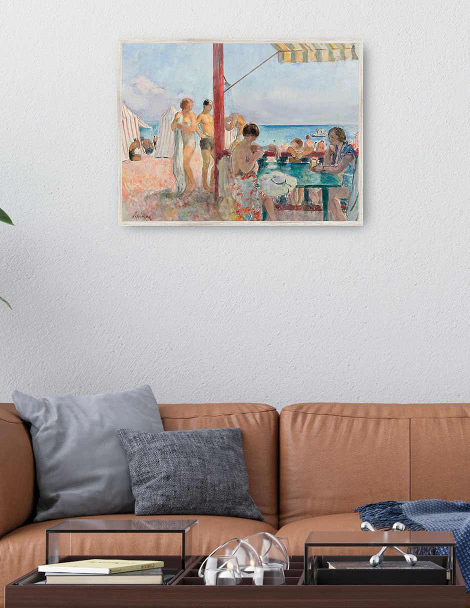 Cuadro decorativo El Chiringuito (1923-25) técnica mixta Playas 2