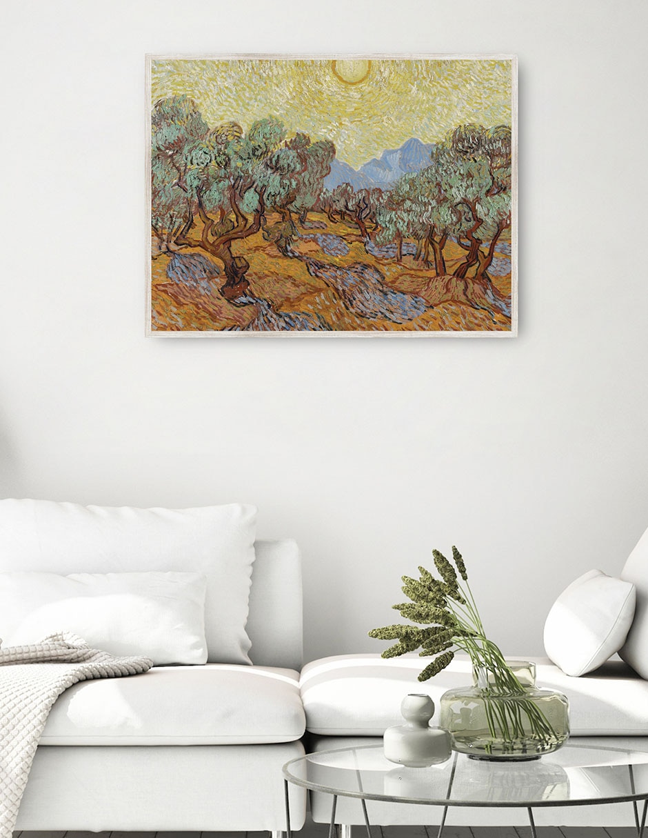 Cuadro decorativo Olivos (1889) técnica mixta Campos 3