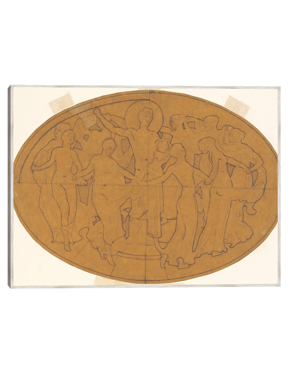 Cuadro decorativo Estudio Para Apolo y Las Musas (Hacia 1921) técnica mixta Arte