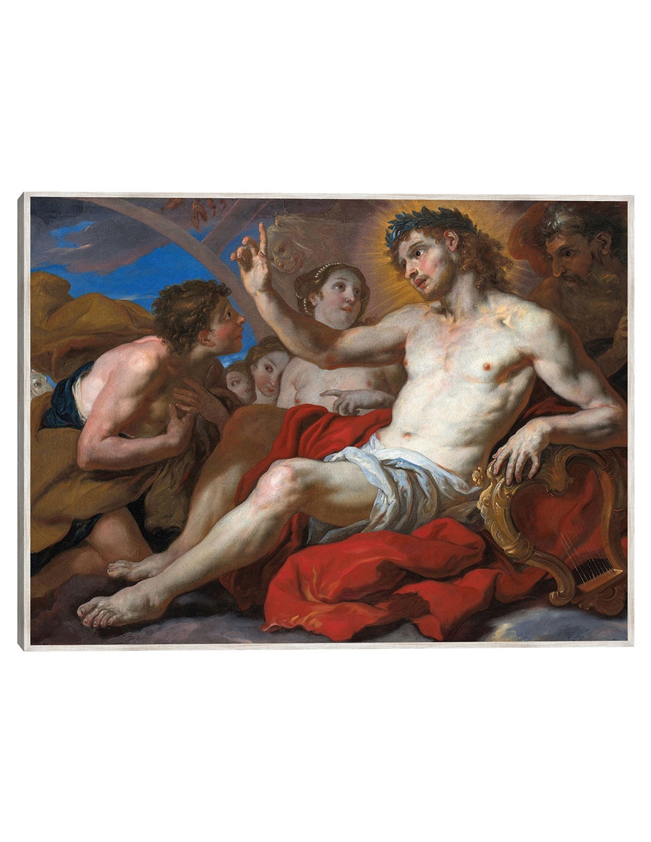 Cuadro decorativo Apolo Concede Permiso A Faetón Para Conducir El Carro Del Sol (1690) técnica mixta Gente