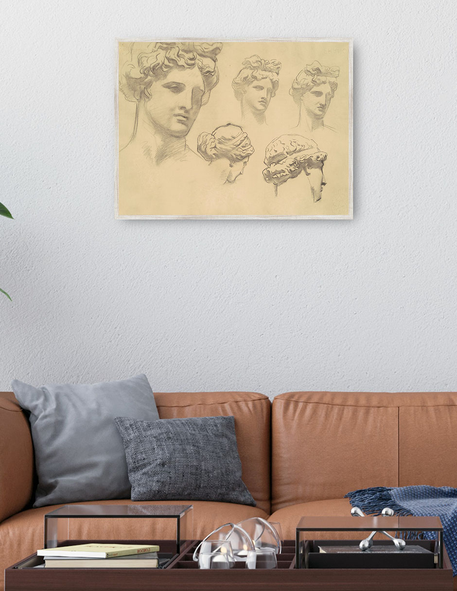 Cuadro decorativo Estudios Para Apolo y Las Musas(Hacia 1921) técnica mixta Bocetos 3