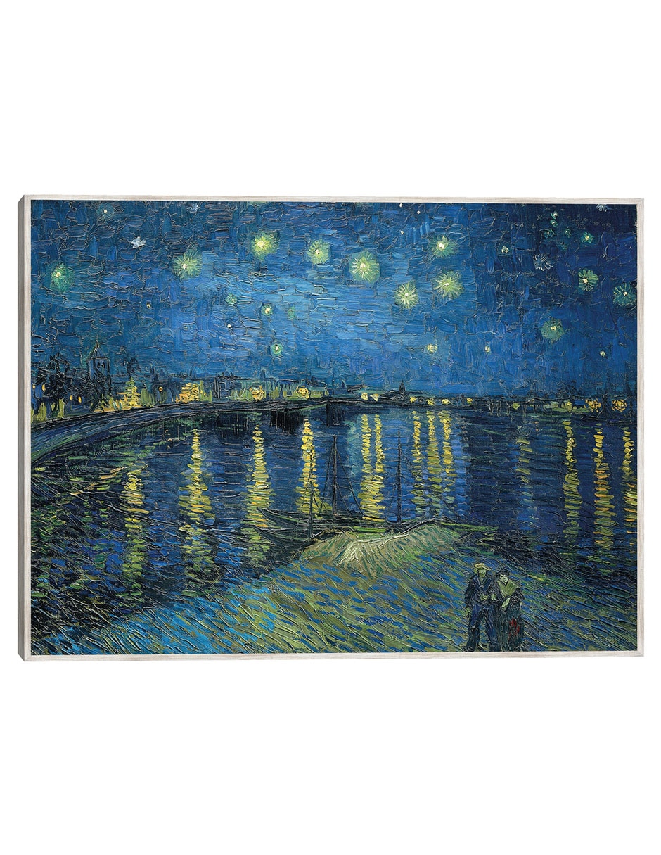 Cuadro decorativo Noche Estrellada Sobre El Ródano (1888) técnica mixta Inspiración