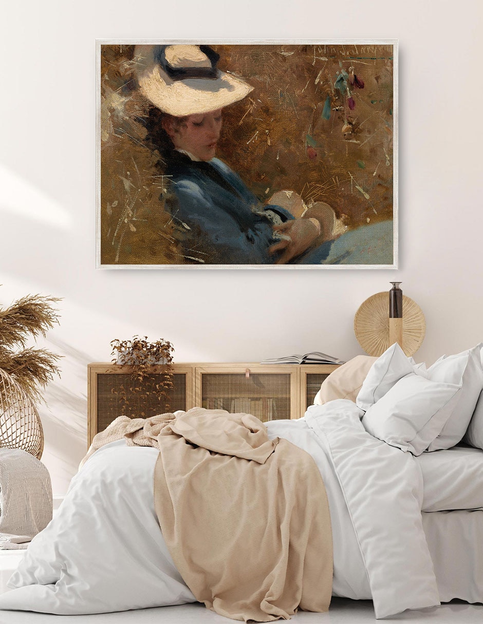 Cuadro decorativo Descanso (C. 1875) técnica mixta Retratos 2