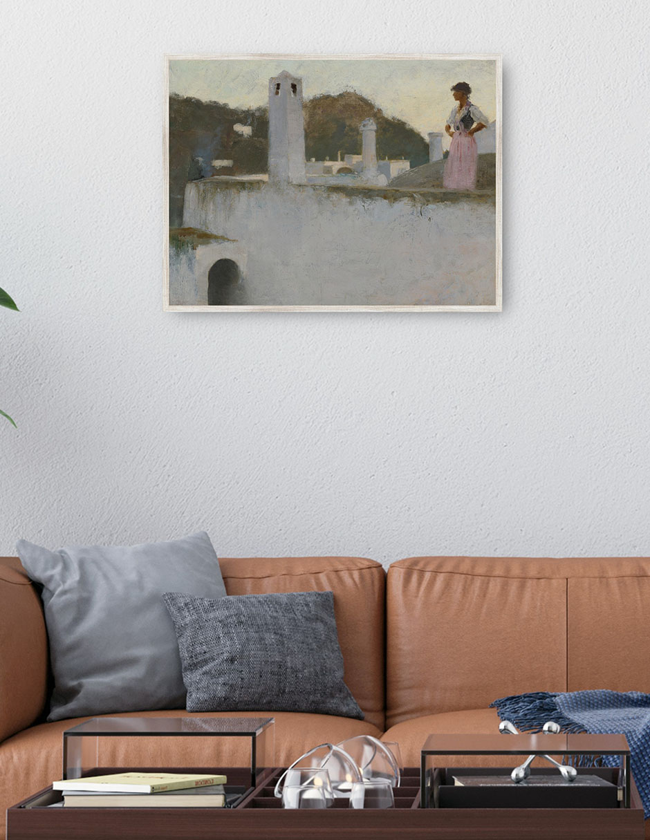 Cuadro decorativo Vista De Capri (Hacia 1878) técnica mixta Gente 2