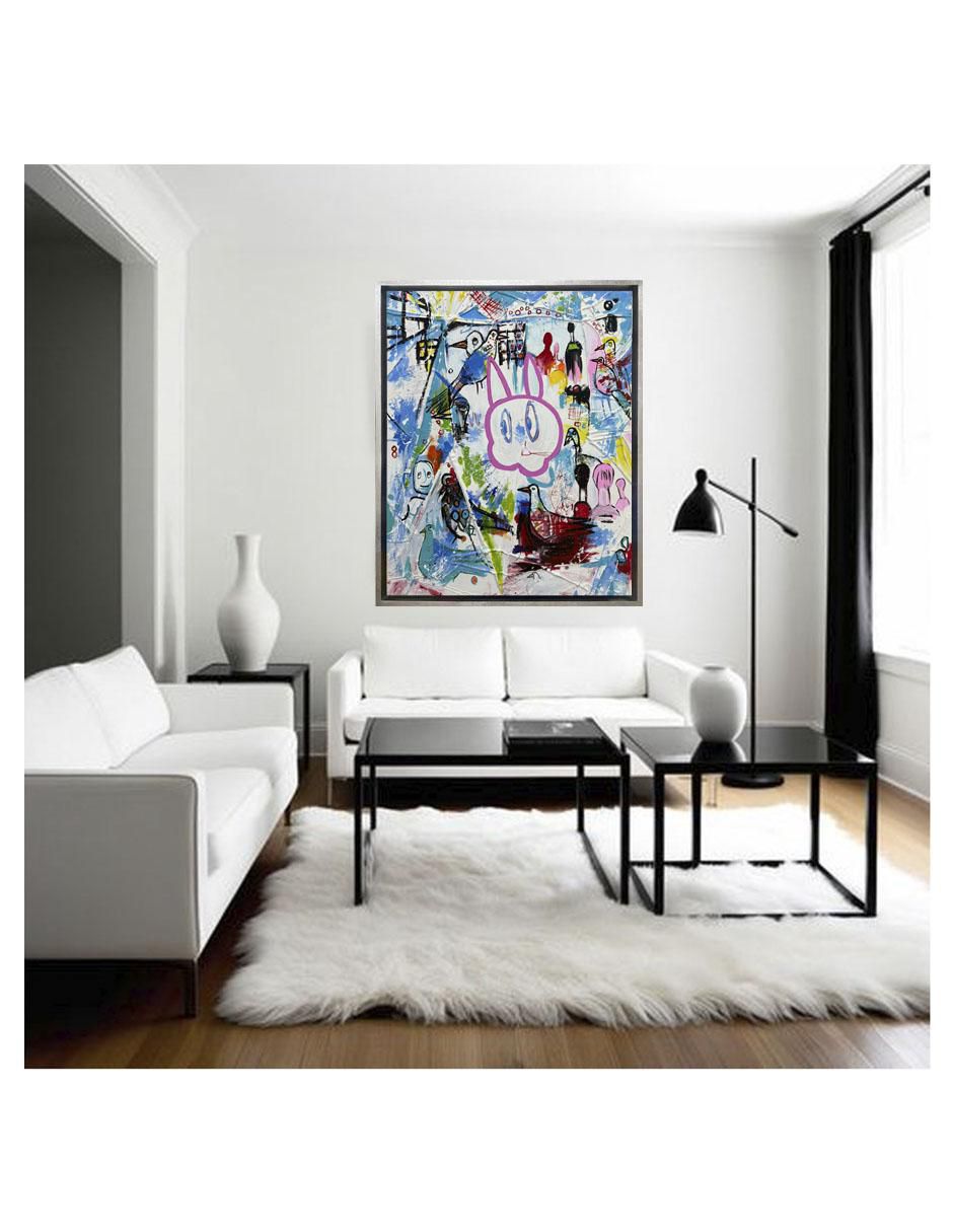 Pintura Caos Inocente técnica acrílico Pop 3