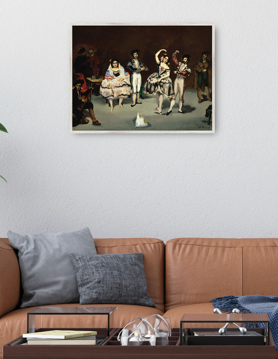 Cuadro decorativo Ballet Español técnica mixta Danza 2