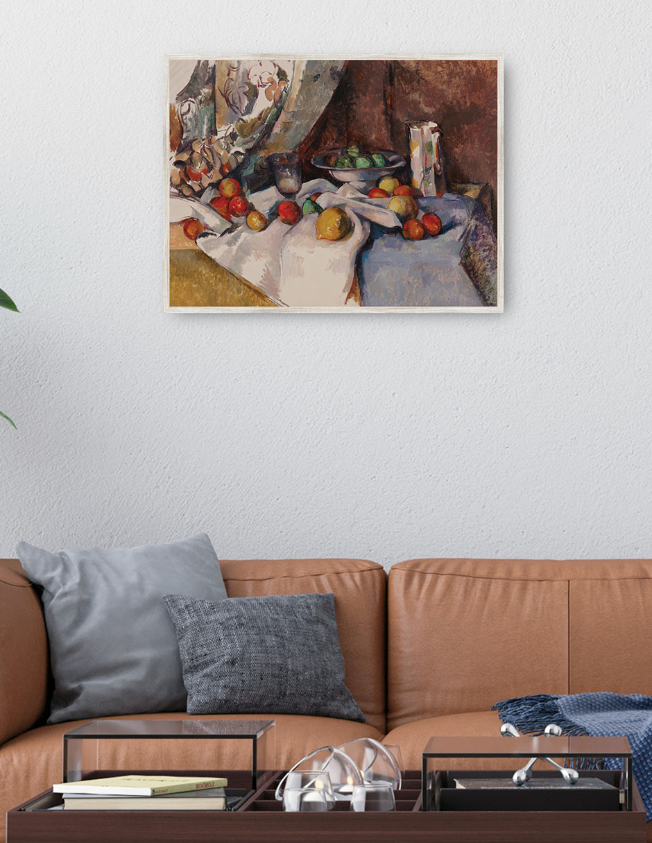 Cuadro decorativo Naturaleza Muerta con Manzanas (De 1895 a 1898) técnica mixta Obras 2