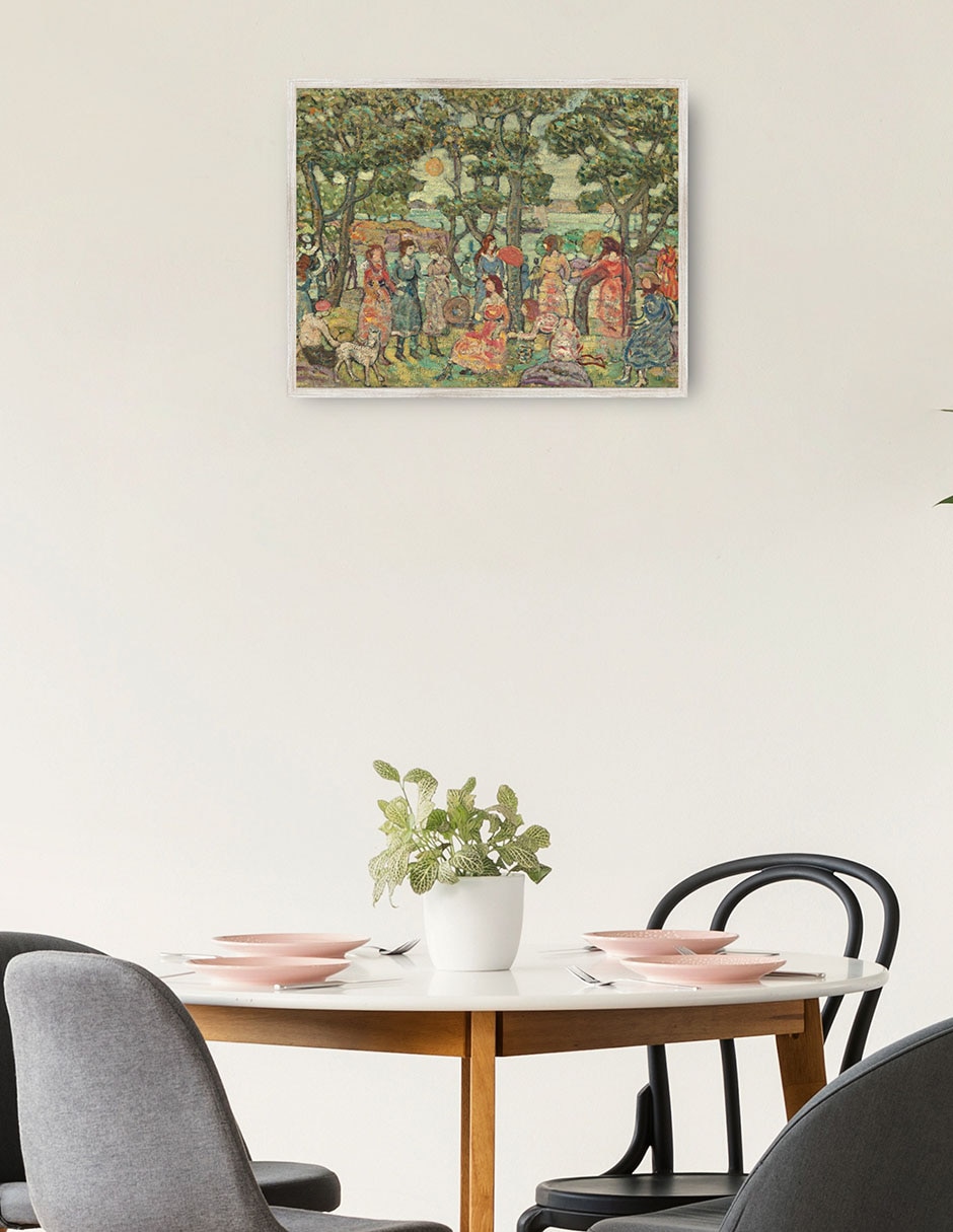 Cuadro decorativo Paisaje con Figuras, 1921 técnica mixta Bosques 3