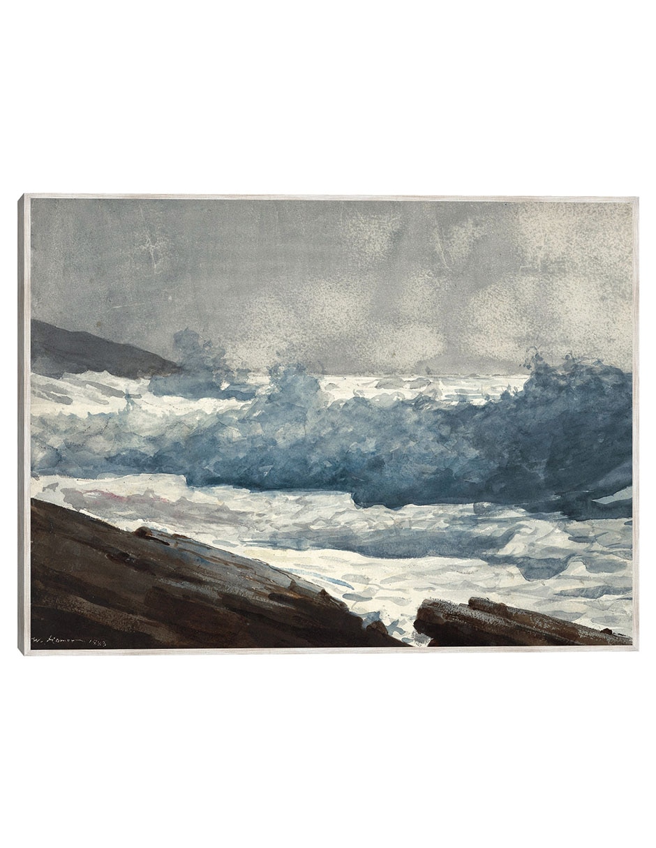 Cuadro decorativo El Cuello de Prout, Rompedores (1883) técnica mixta Olas Cuadro decorativo El Cuello de Prout, Rompedores (1883) técnica mixta Olas