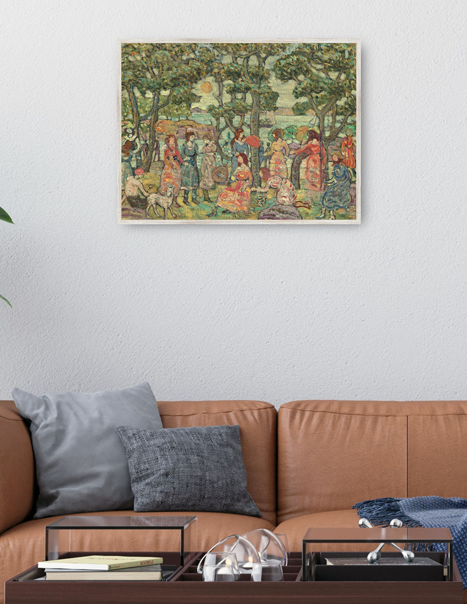 Cuadro decorativo Paisaje con Figuras, 1921 técnica mixta Bosques 2