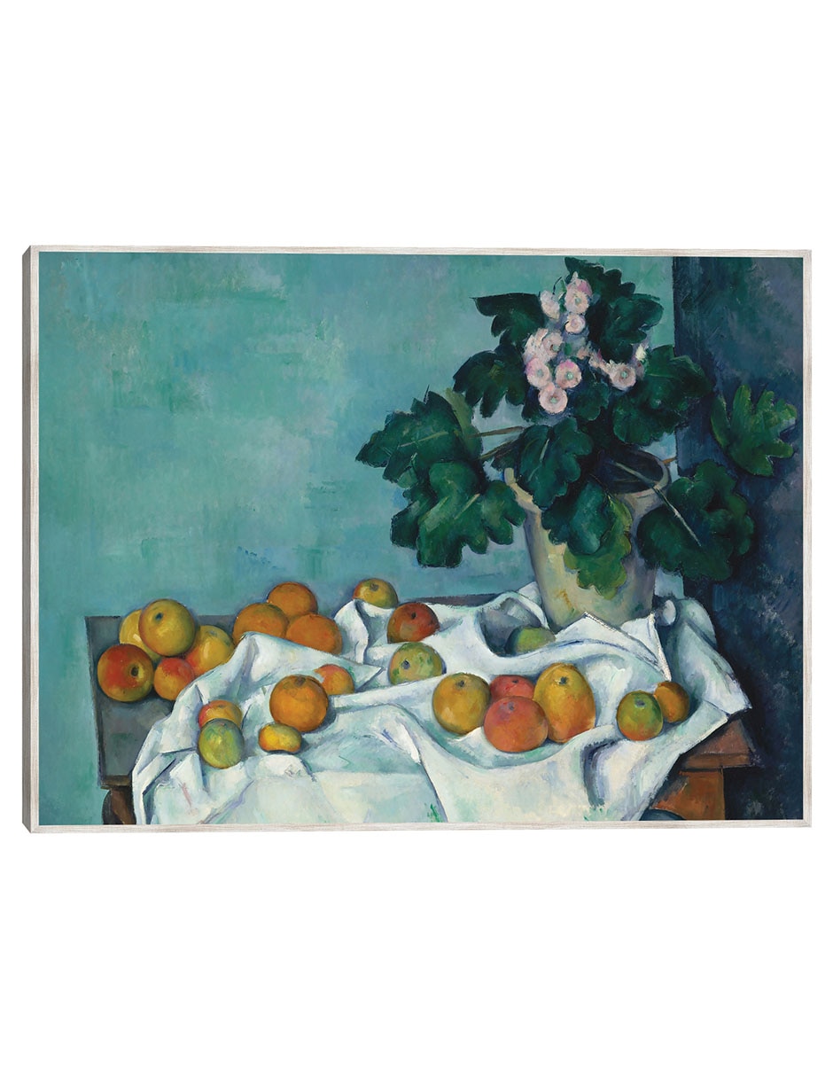 Cuadro decorativo Naturaleza Muerta con Manzanas Y Una Maceta de Prímulas (Ca. 1890) técnica mixta Obras