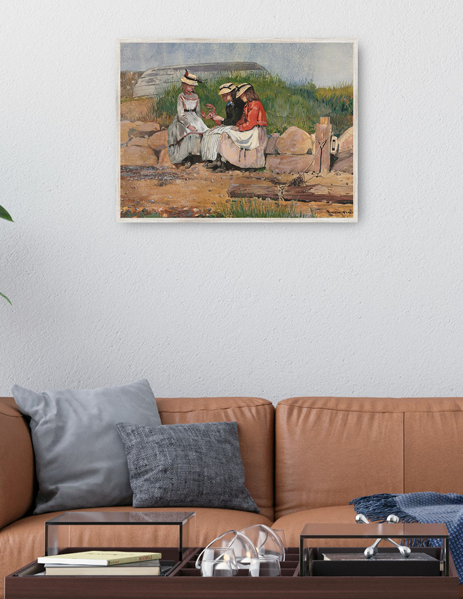 Cuadro decorativo La Hija de Un Pescador (1873) técnica mixta Gente 2