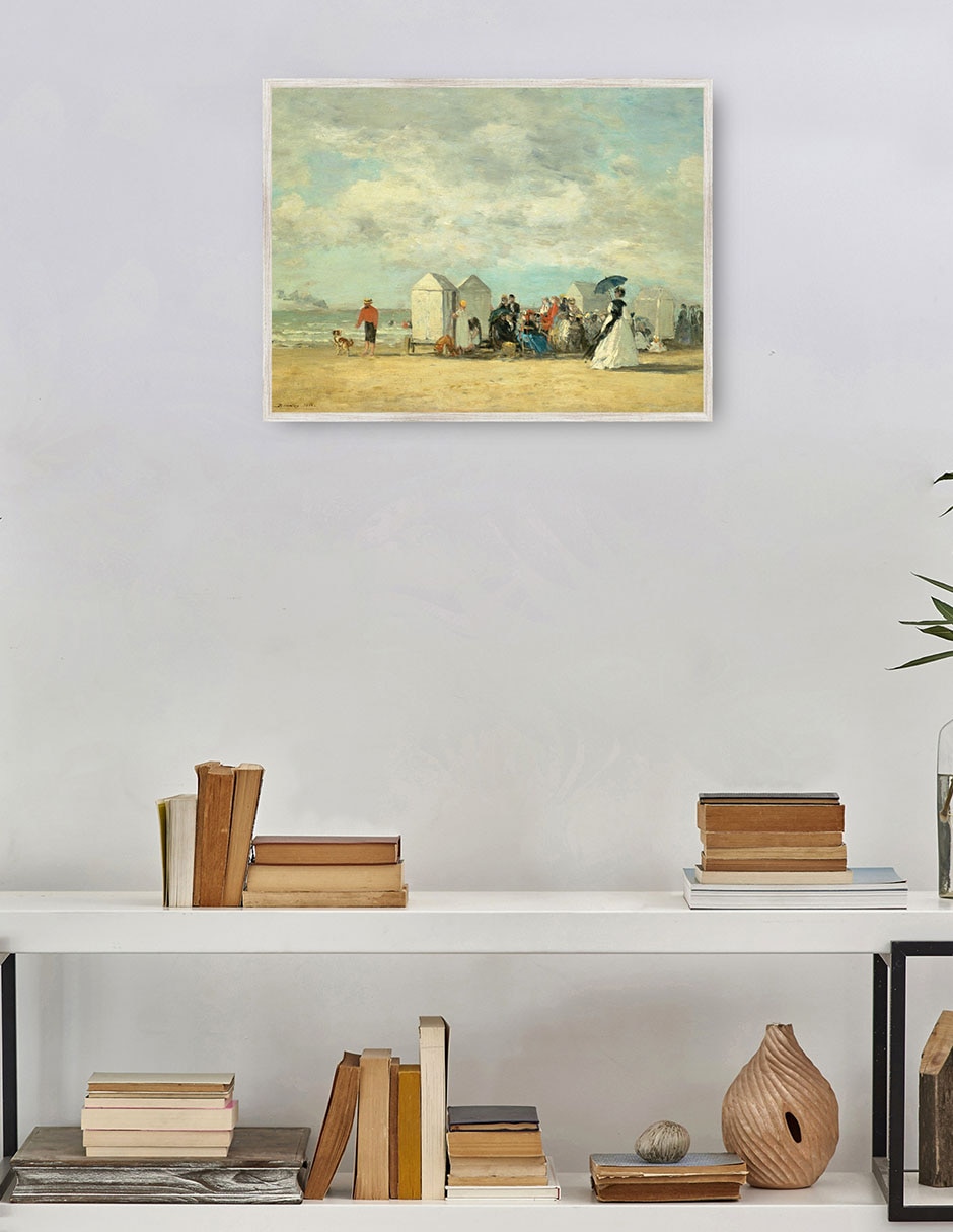 Cuadro decorativo Escena de Playa 1862 técnica mixta Playas 2
