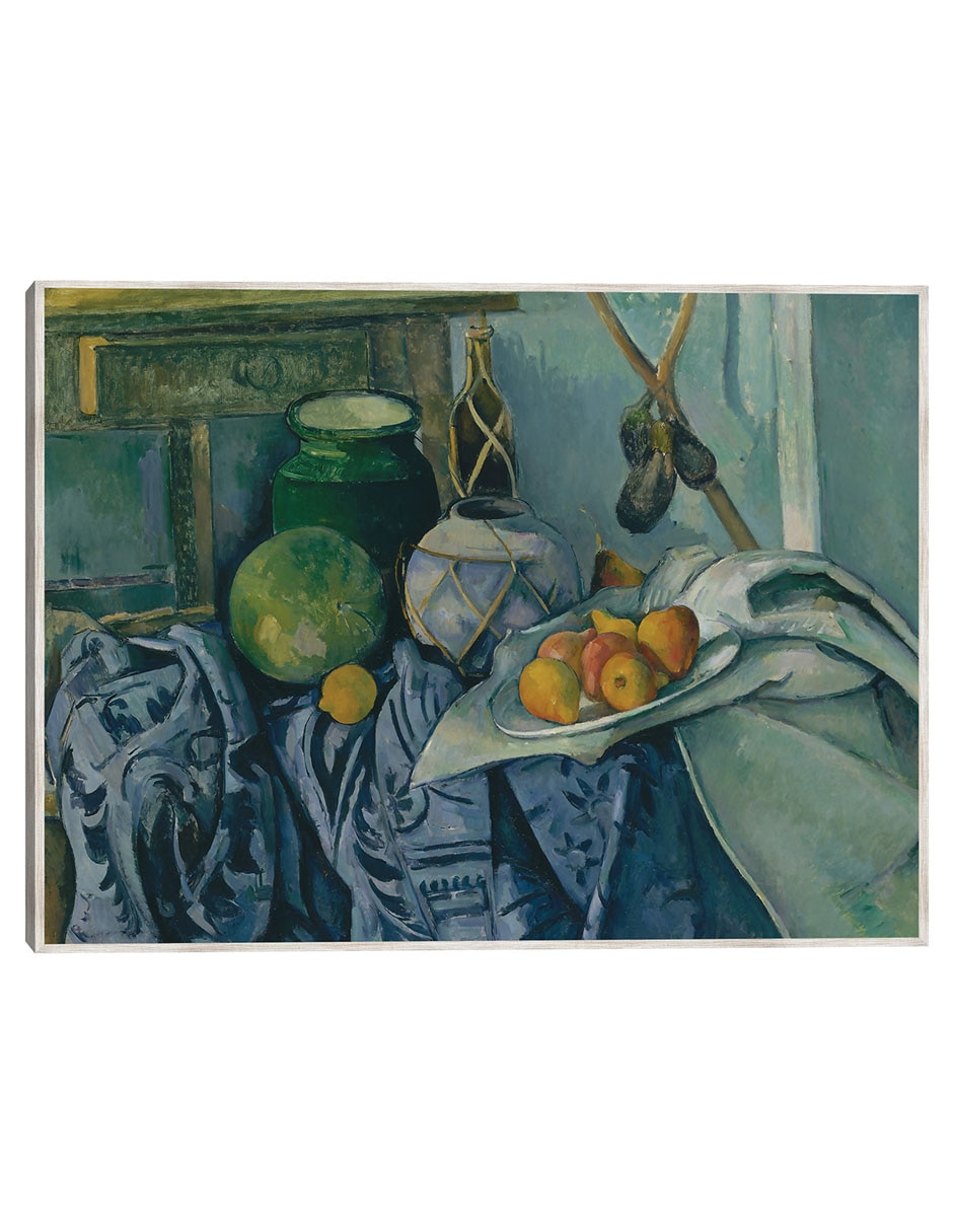 Cuadro decorativo Naturaleza Muerta con Tarro de Jengibre Y Berenjenas (1893-1894) técnica mixta Obras