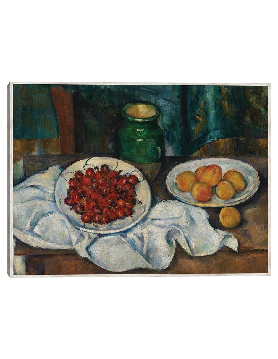 Cuadro decorativo Naturaleza Muerta con Cerezas Y Melocotones (1885-1887) técnica mixta Obras