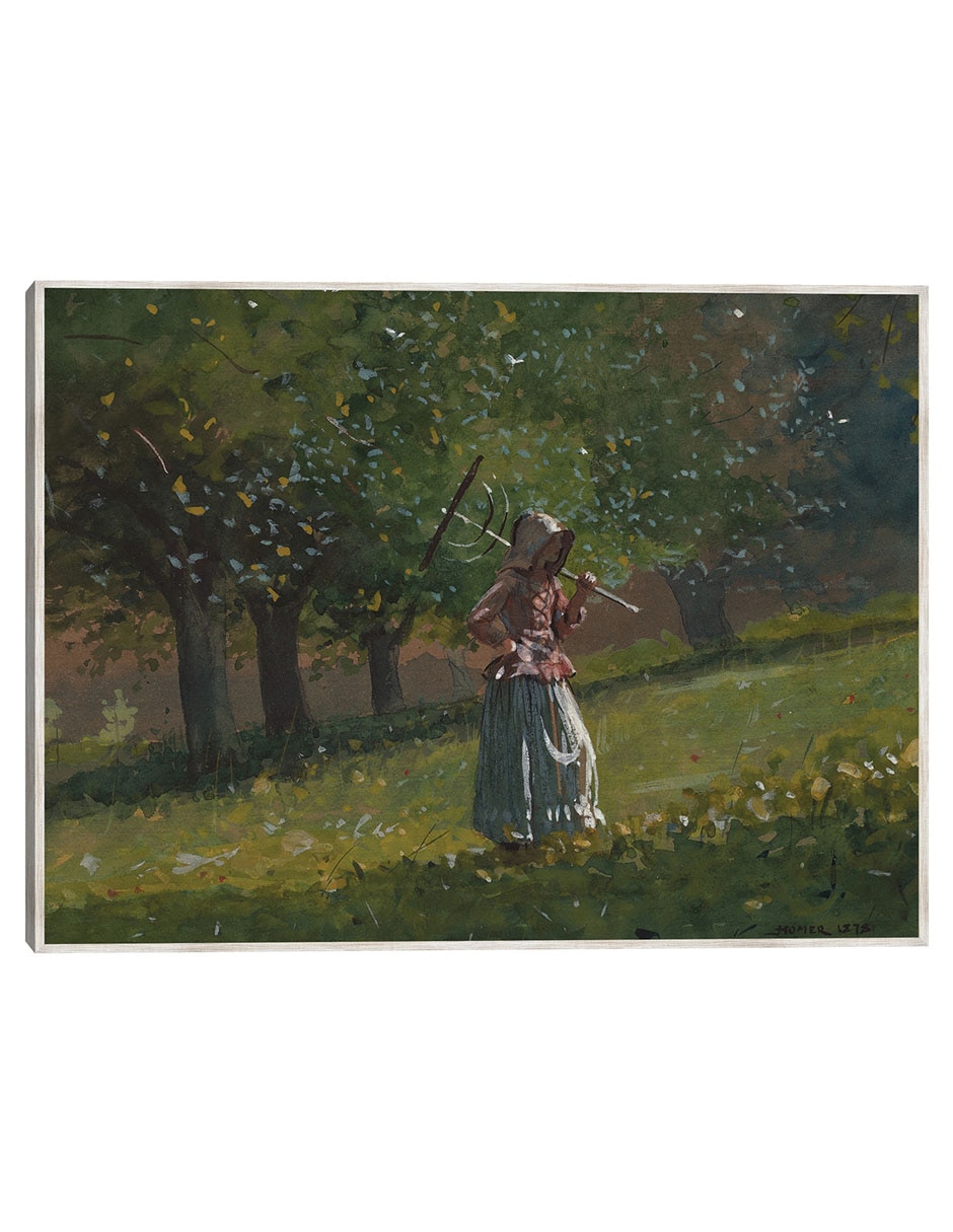 Cuadro decorativo La Chica Del Rastrillo de Heno (1878) técnica mixta Gente