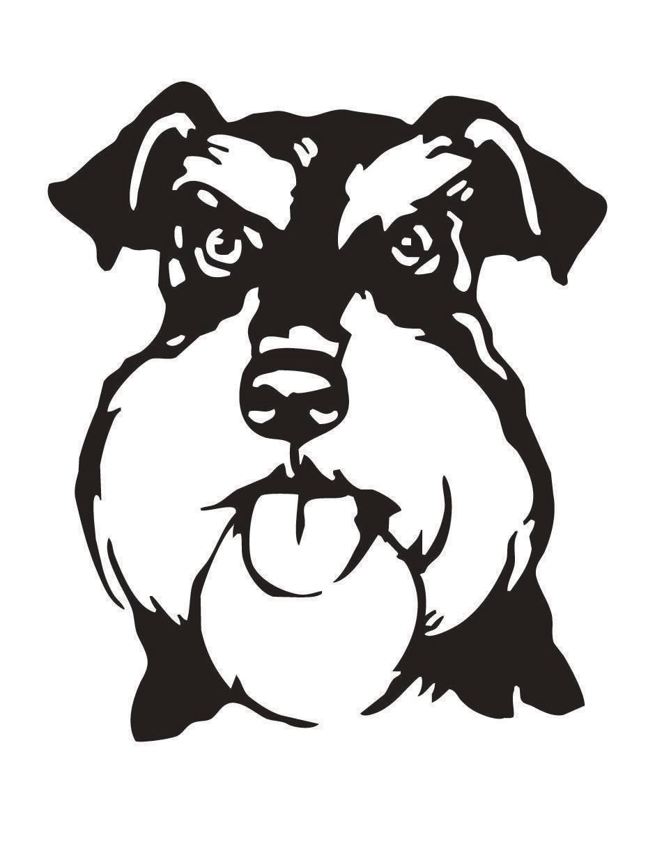 Figura decorativa asimétrico Schnauzer Figura decorativa asimétrico Schnauzer