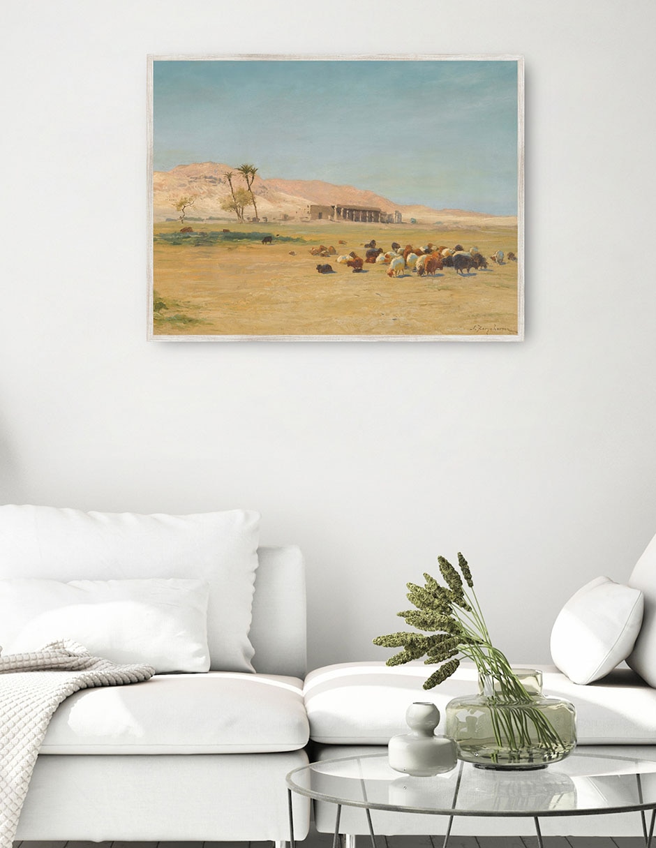 Cuadro decorativo Paisaje egipcio técnica mixta 2