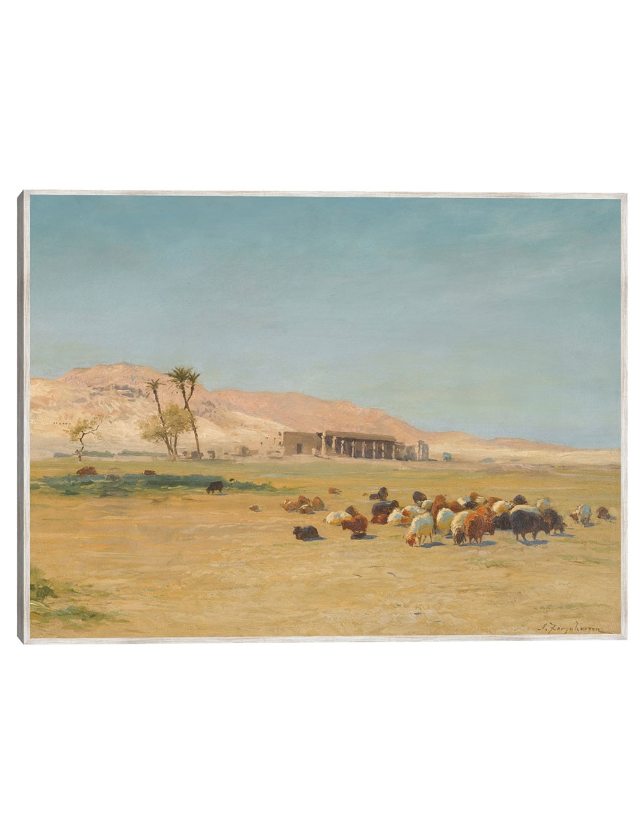 Cuadro decorativo Paisaje egipcio técnica mixta