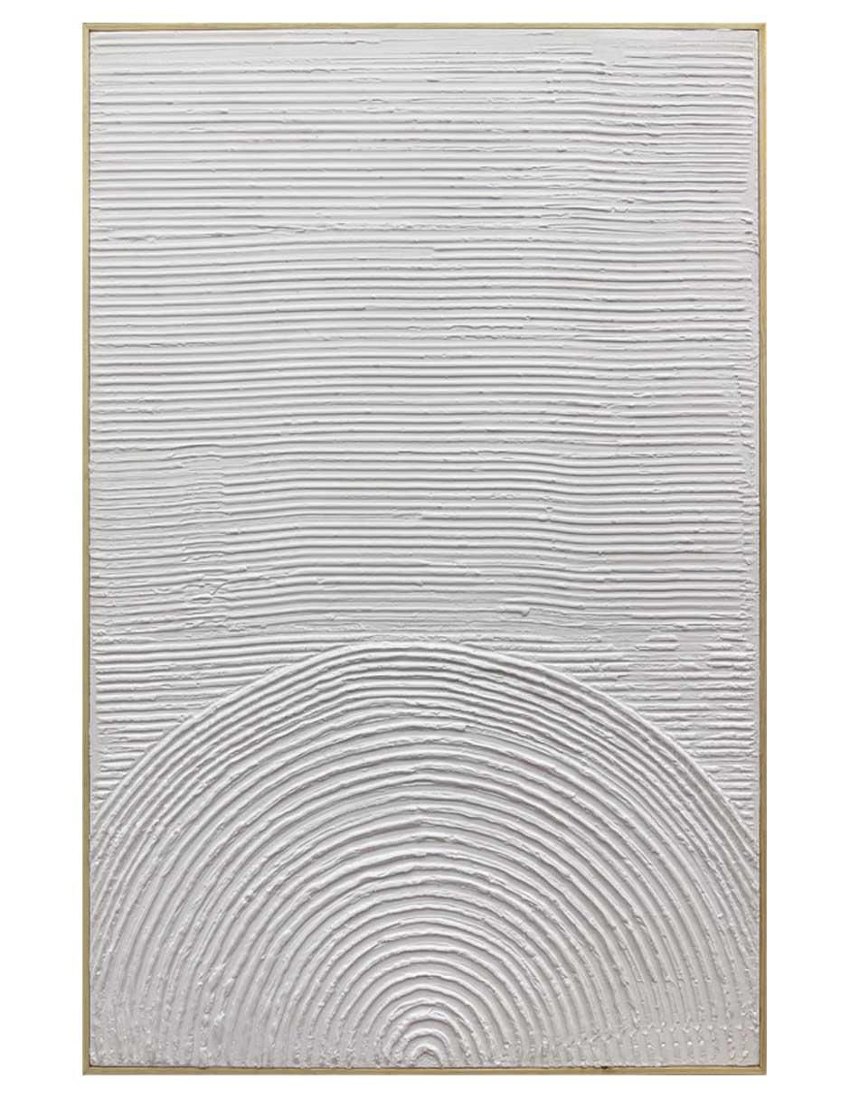 Pintura Silencio Concéntrico técnica mixta Minimalista