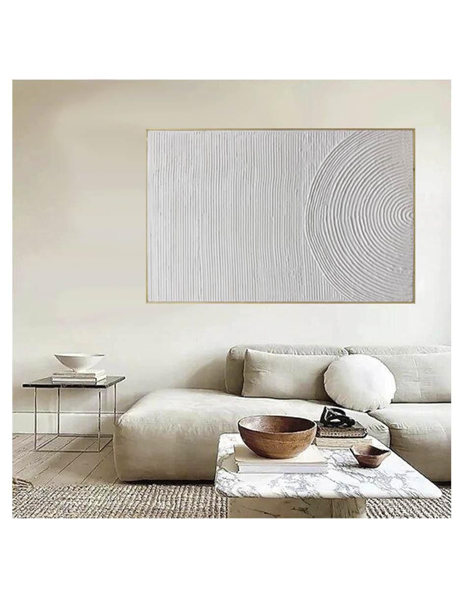 Pintura Silencio Concéntrico técnica mixta Minimalista 6