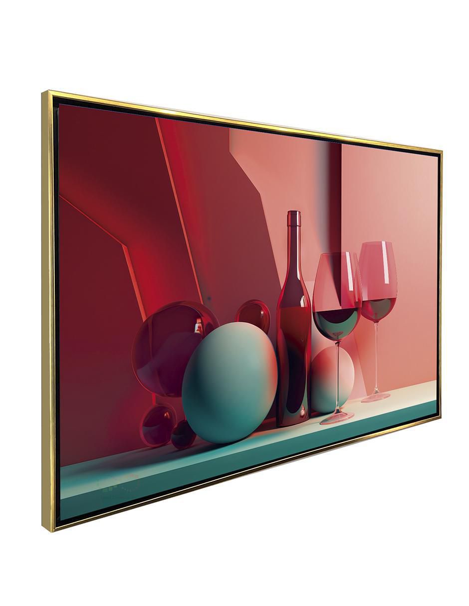 Pintura Figuras Geométricas Minimalistas Canvas Polioleo Calidad Premium técnica impresión Comedor