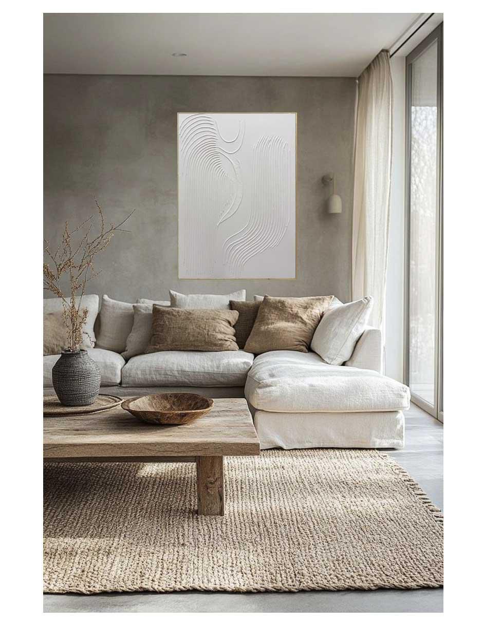 Pintura Silencio concéntrico técnica acrílico 2