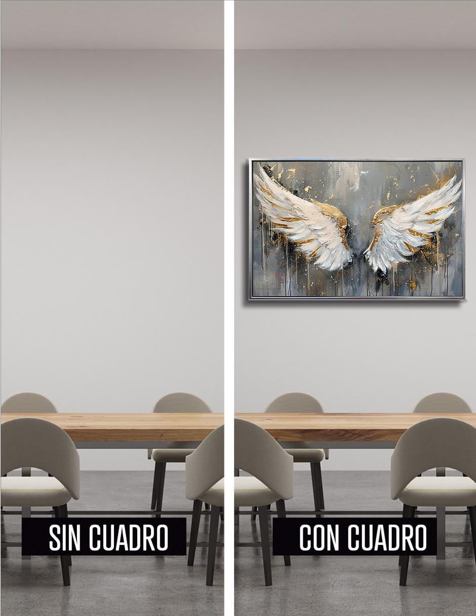 Pintura Alas de Ángel técnica impresión 2