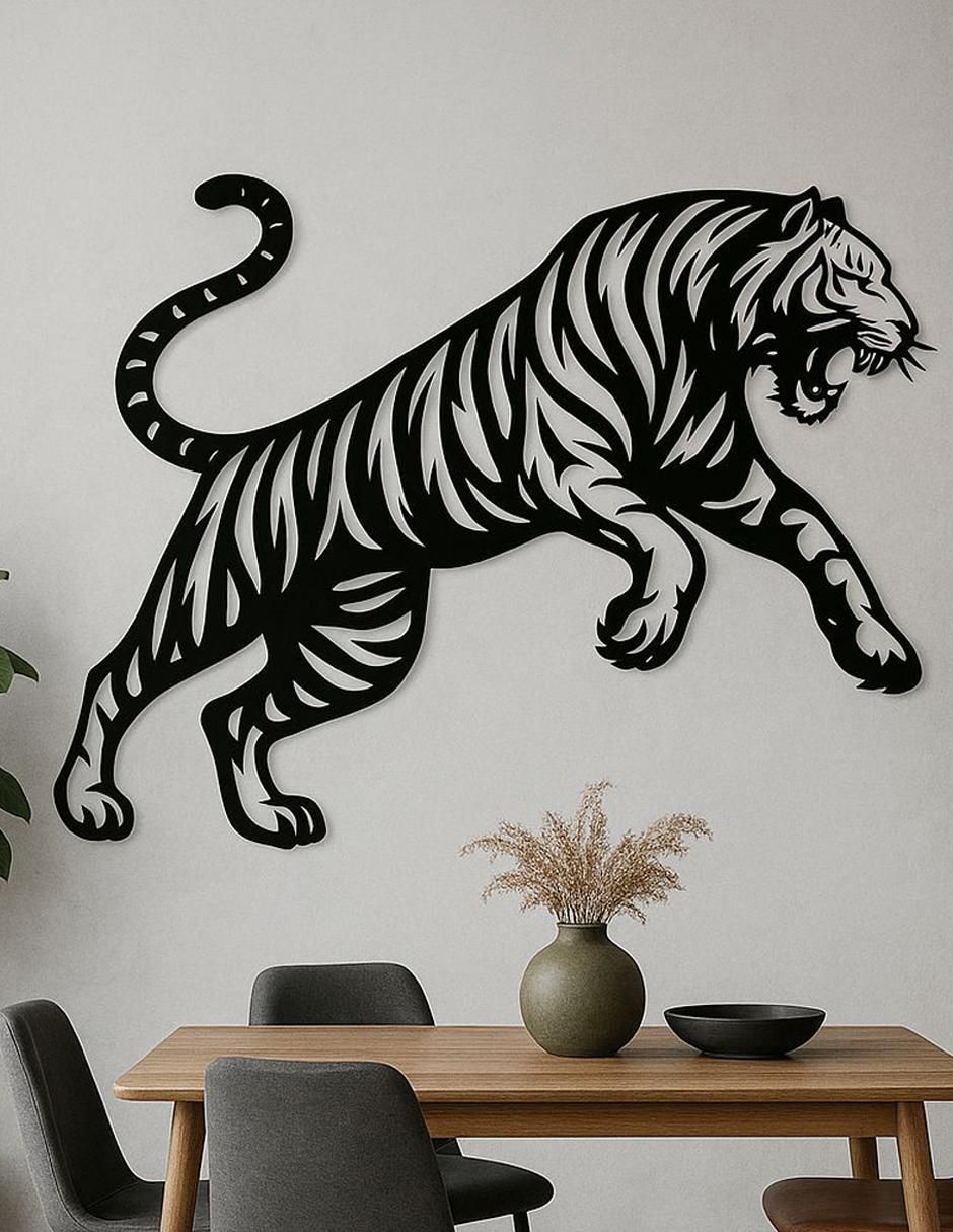 Figura decorativa de animal Animal Planet tigre de metal 2