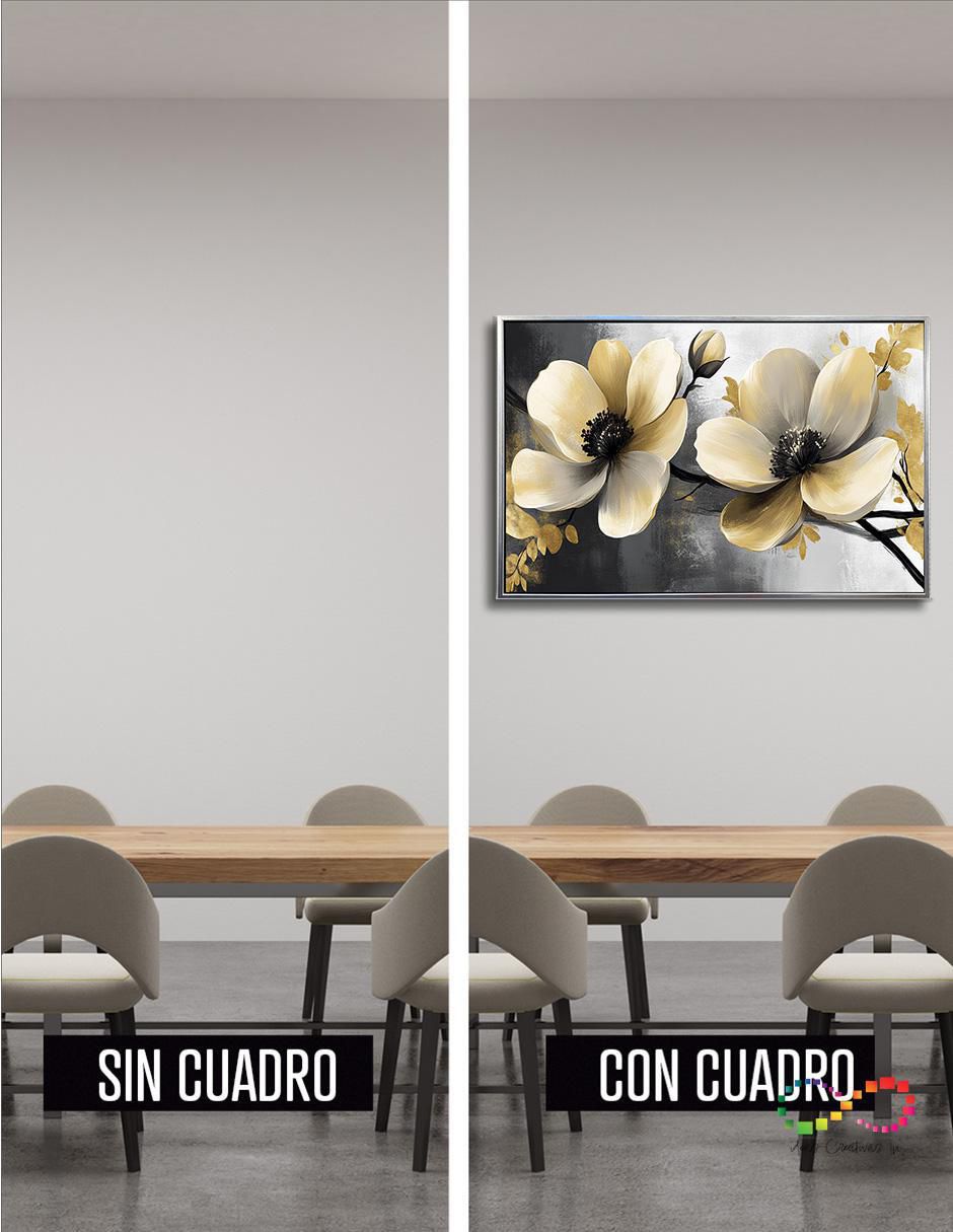 Pintura Flores Amapola Blanca técnica polioleo Premium 2