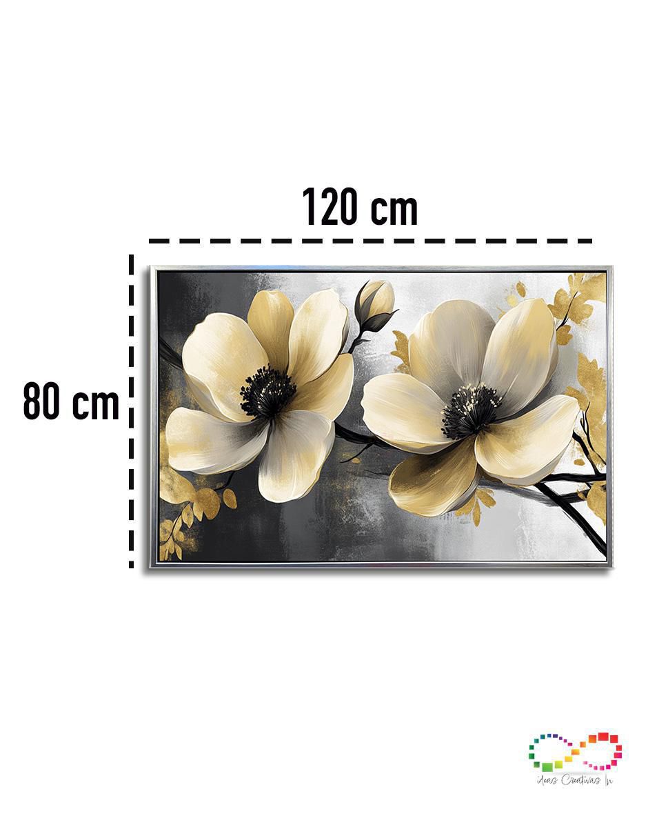 Pintura Flores Amapola Blanca técnica polioleo Premium 8