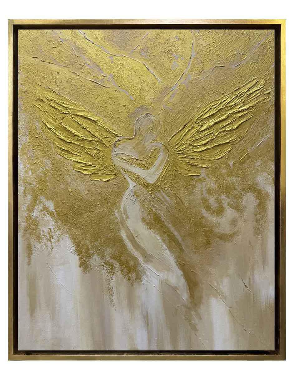 Pintura Self Protection técnica mixta Oro
