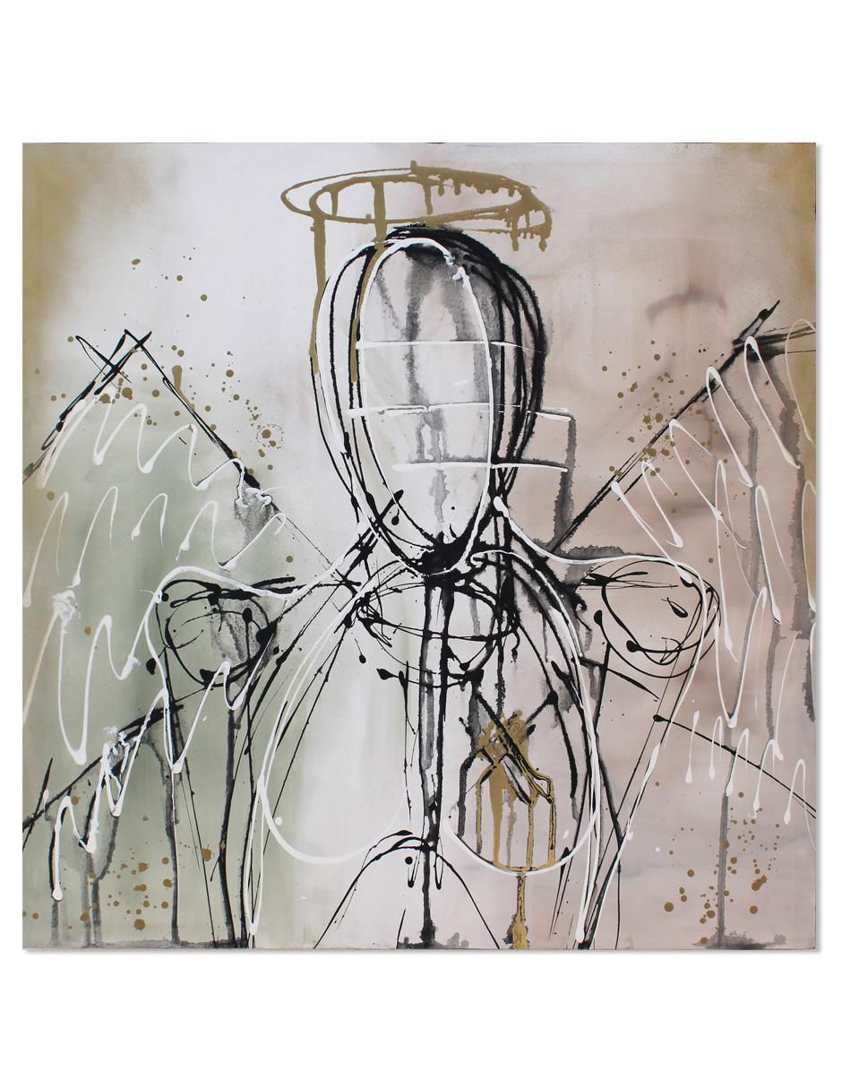 Cuadro decorativo Angel abstract