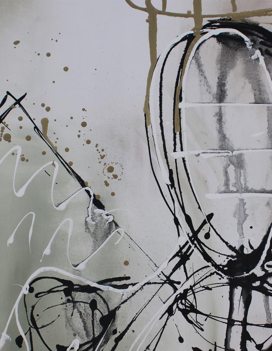 Cuadro decorativo Angel abstract 2