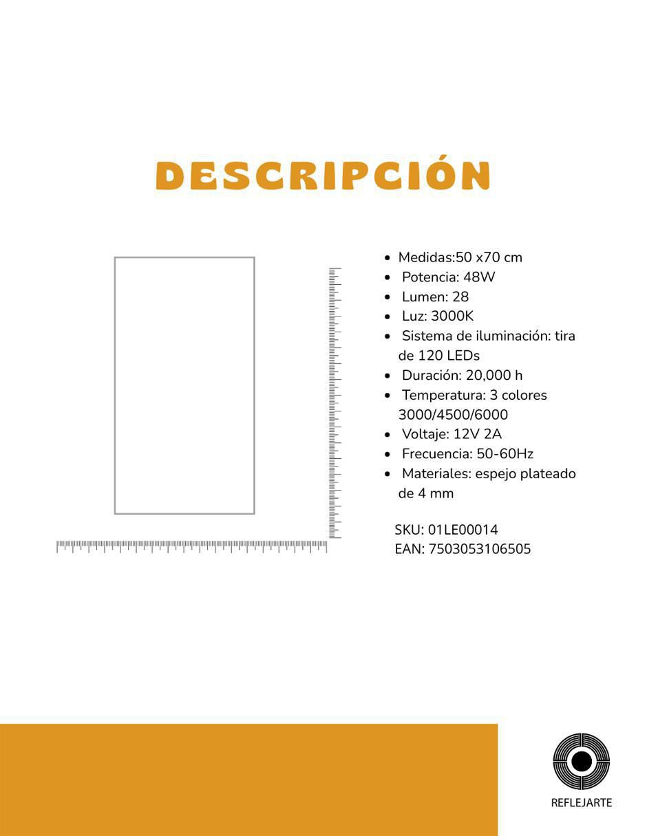 Espejo con luz 10