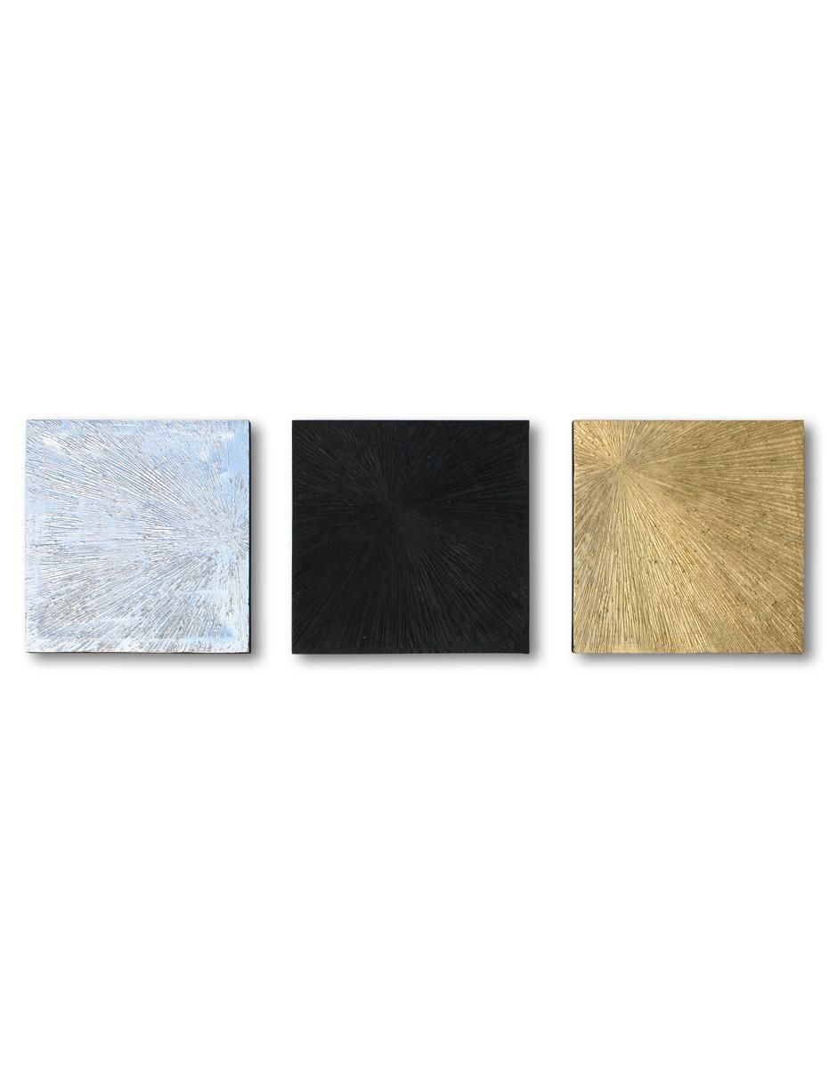 Cuadro decorativo Materia fugaz de 3 piezas 2