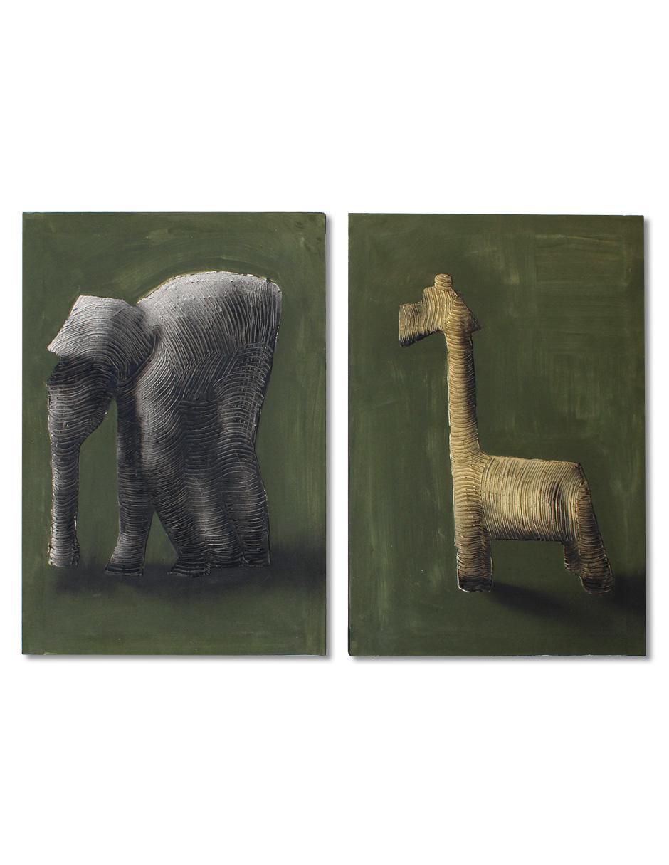 Cuadro decorativo Safari de 2 piezas